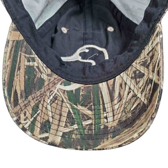 DUCKS UNLIMITED TRUCKERS CAP CAMO HAT ADJUSTABLE BUCKLE STRAP - Picture 7 of 10